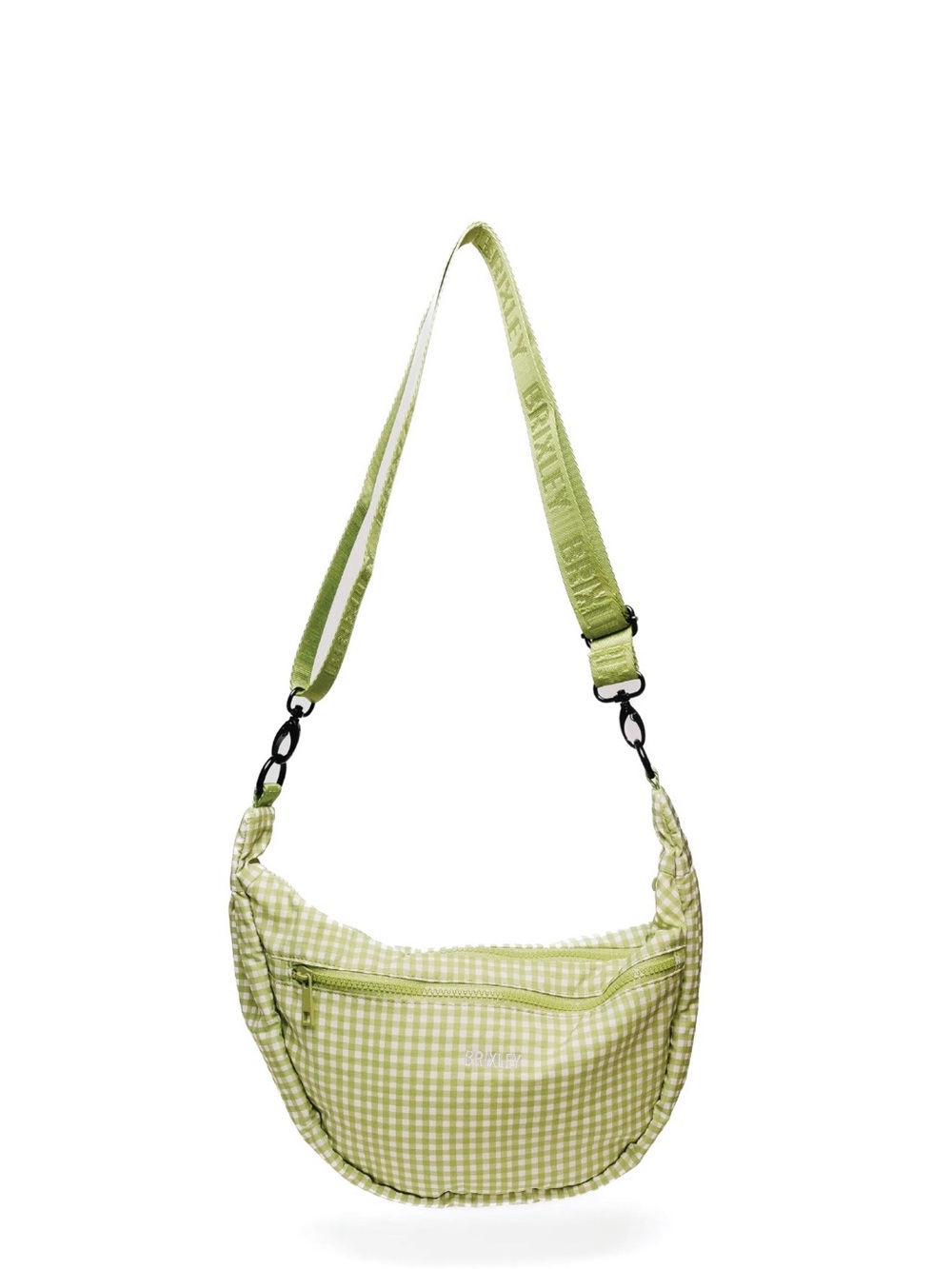 Gingham Light Green Crossbody Shoulder Bag